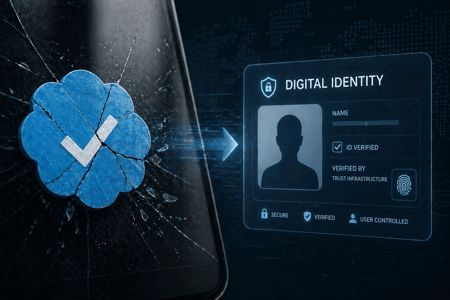 Meta Verified blue checkmark and EU Digital Identity Wallet — who controls credential authority