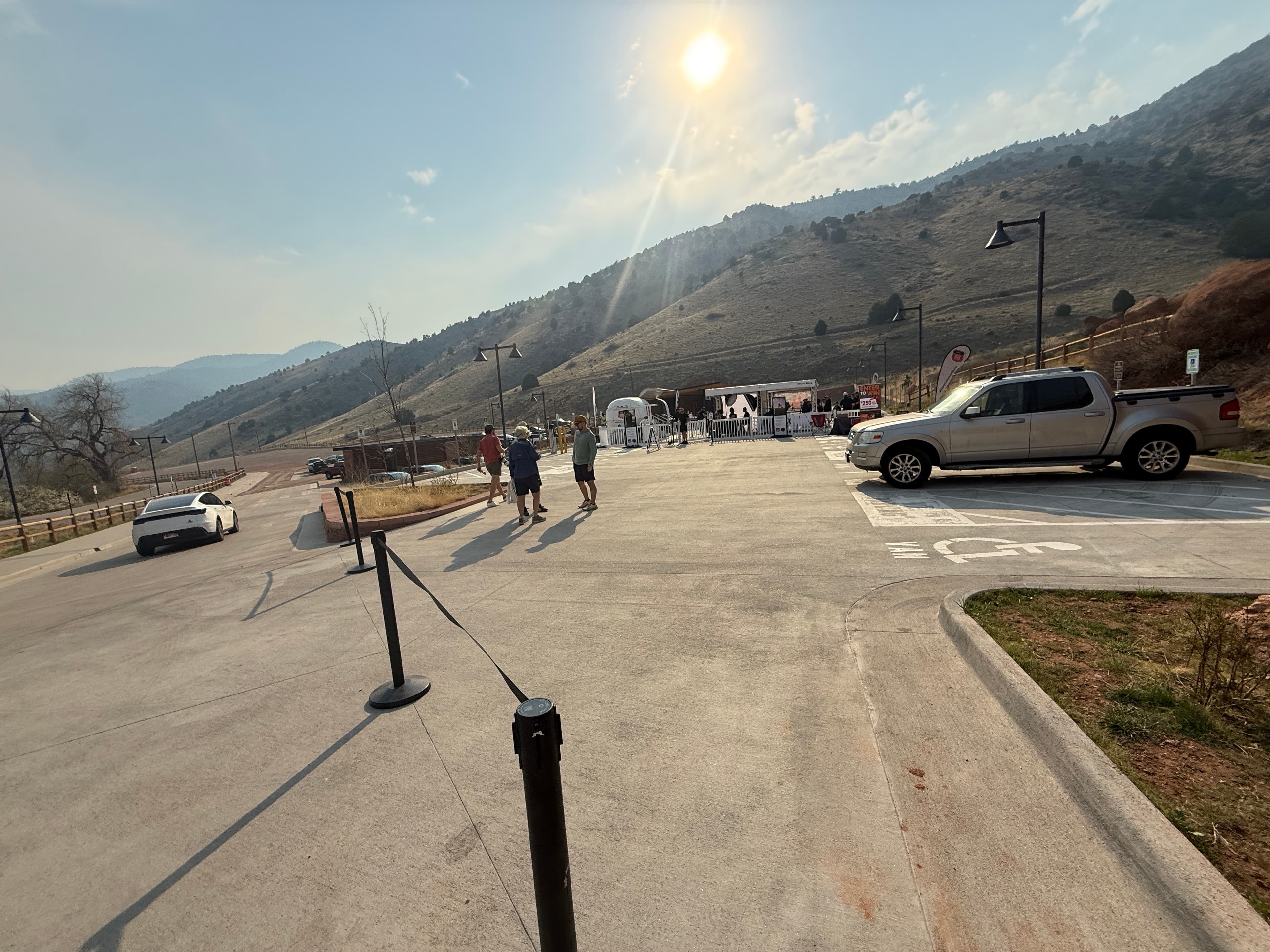 Wide shot of the Sony Creator Event at Red Rocks