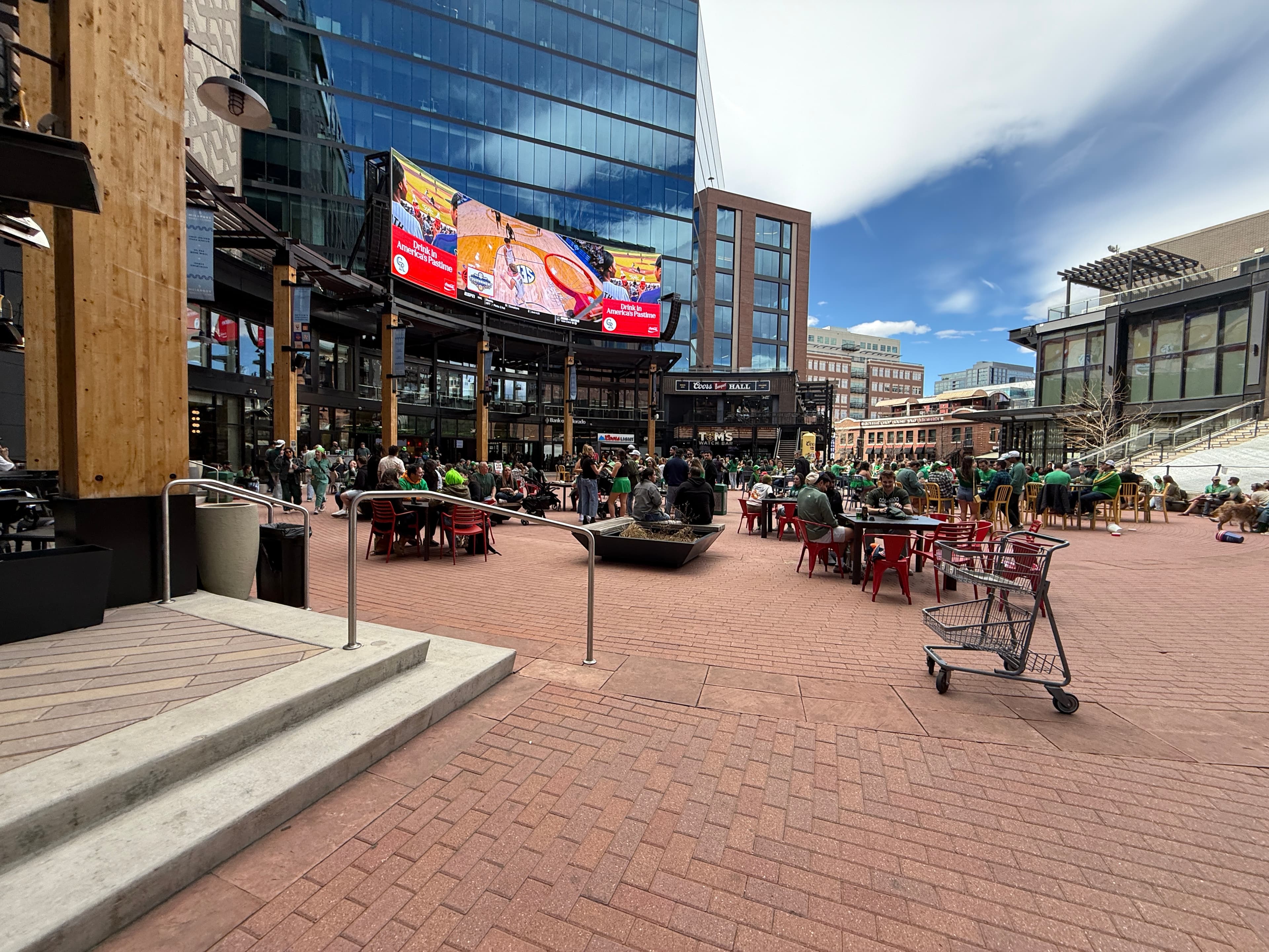 Ballpark plaza during Irish Fest