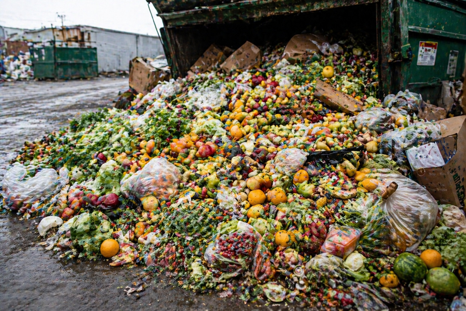 Global food waste — 1.3 billion tons wasted annually while 783 million people go hungry