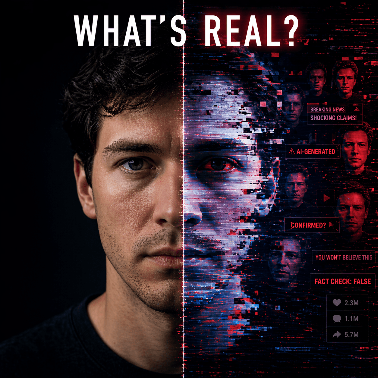 What's real — the human and AI divide
