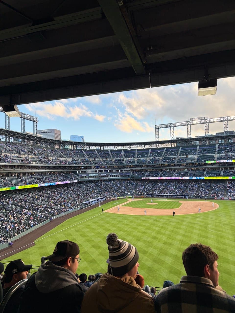 Dodgers first inning at Coors Field