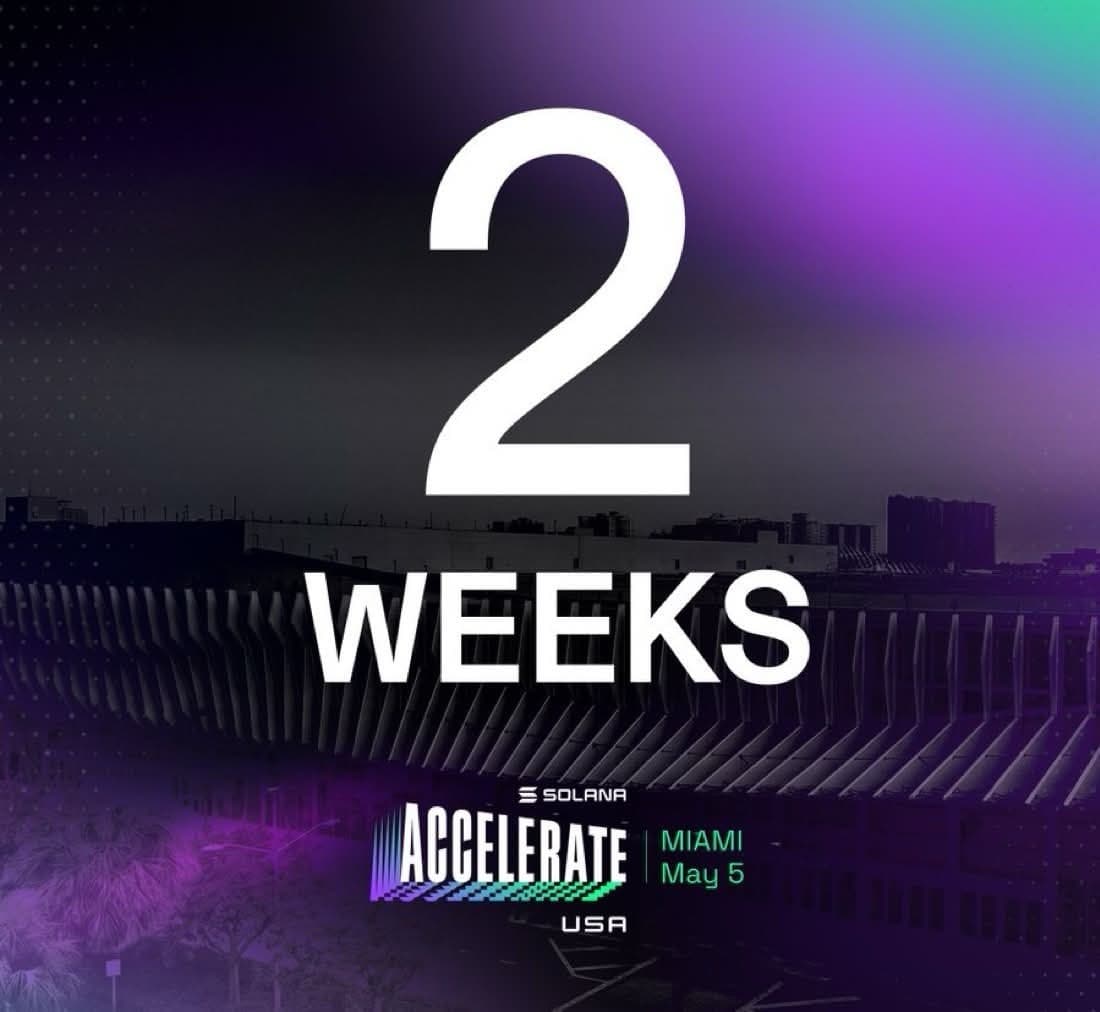 Solana Accelerate 2026 Miami — builder signal