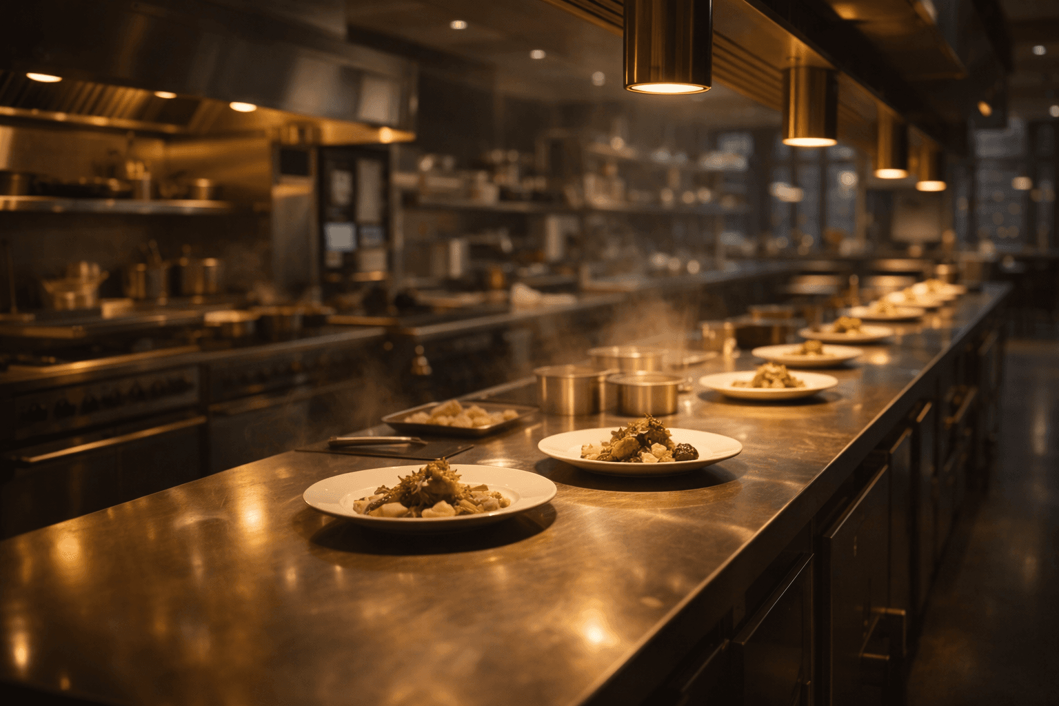 Restaurant during service.